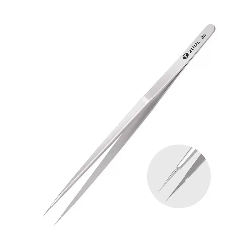 2UUL TW01 3D Hand sanding tweezers Stainless steel high precision tip Super hard extra tip flying wire tweezers