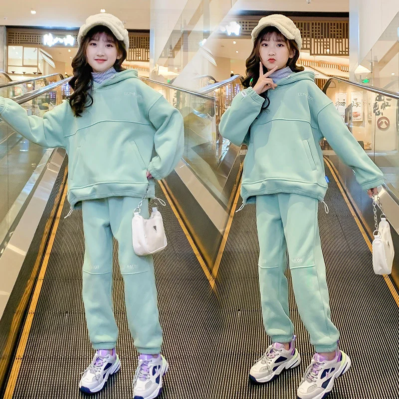 

Girls Suit Sweatshirts +Pants Cotton 2Pcs/Sets 2022 Sport Spring Summer School Outfits Sports Sets Kid Baby Children Clothing