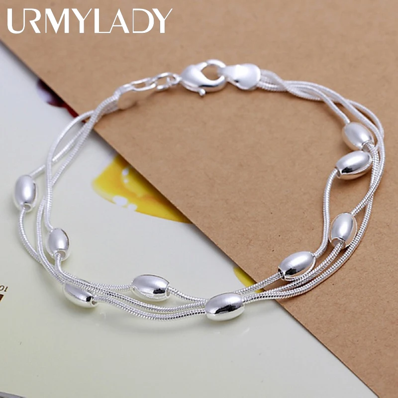 Tanio 925 srebro bransoletka łańcuch fashion design produkt piękna biżuteria