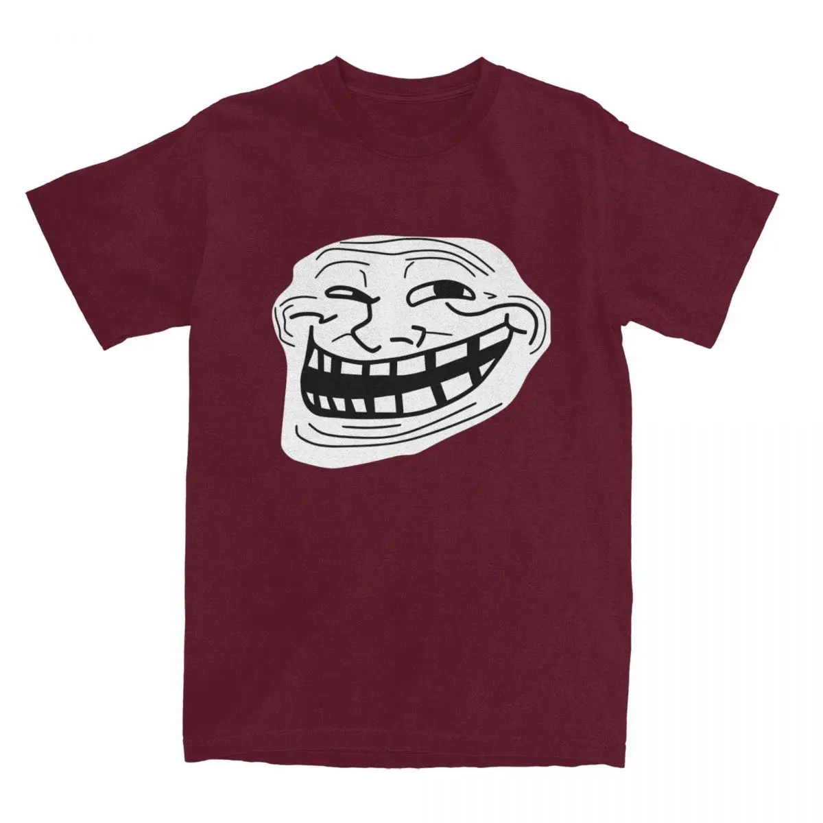 Rage Comic Trollfac camiseta divertida de Anime Hip Hop, camisetas de manga corta, Tops impresionantes, algodón puro, cuello redondo, ropa de verano 6XL