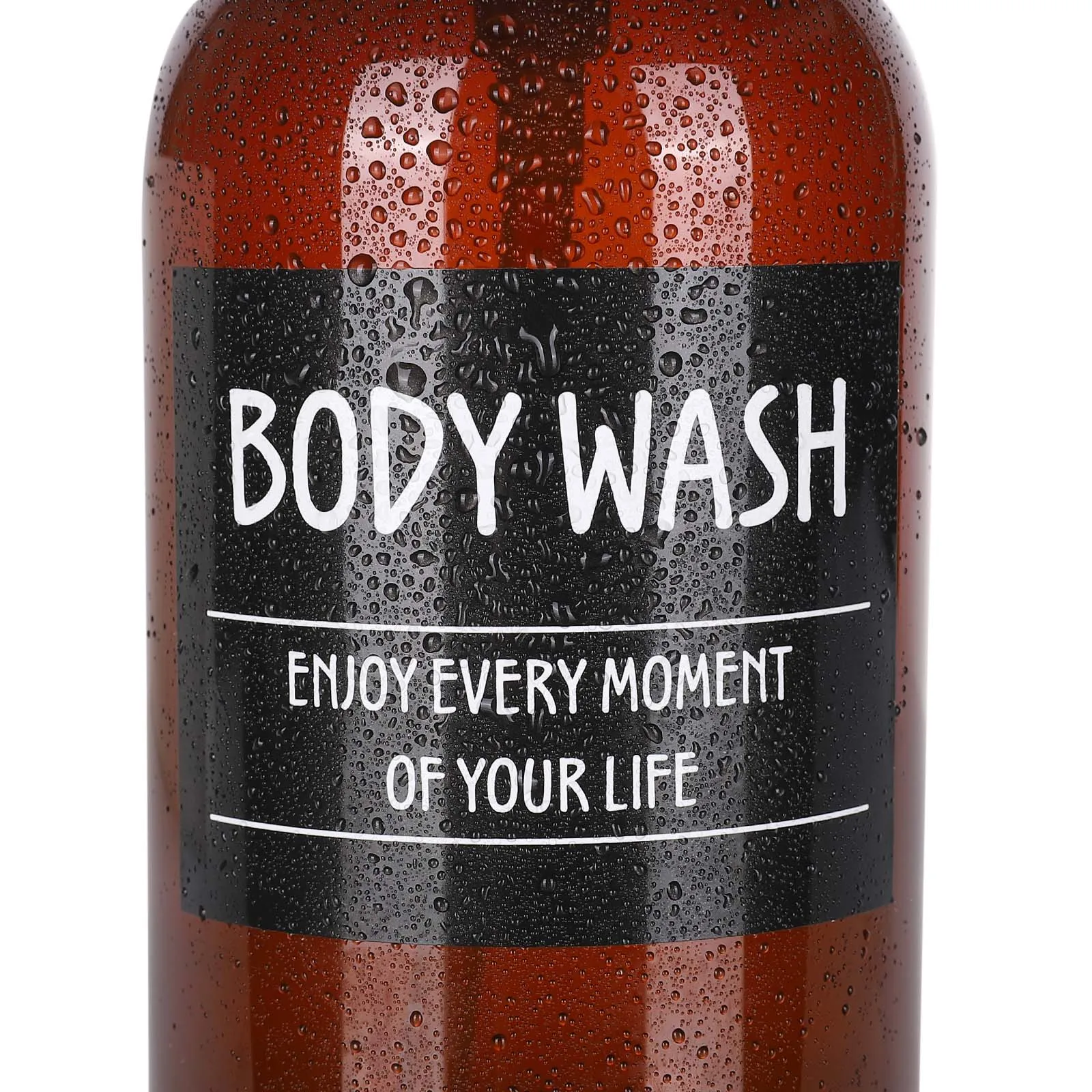 Empty Plastic Pump Bottles Dispenser 16oz/500ml Portable BPA-Free Refillable Containers for Shampoo Liquid Soap Massage Oil