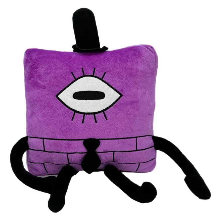 12inch Gravitys Falls Bill Cipher Plush Square Plushies Toy Cute Soft Stuffed Animal Doll Pillows Gift Merch for Weird Town Fans 5