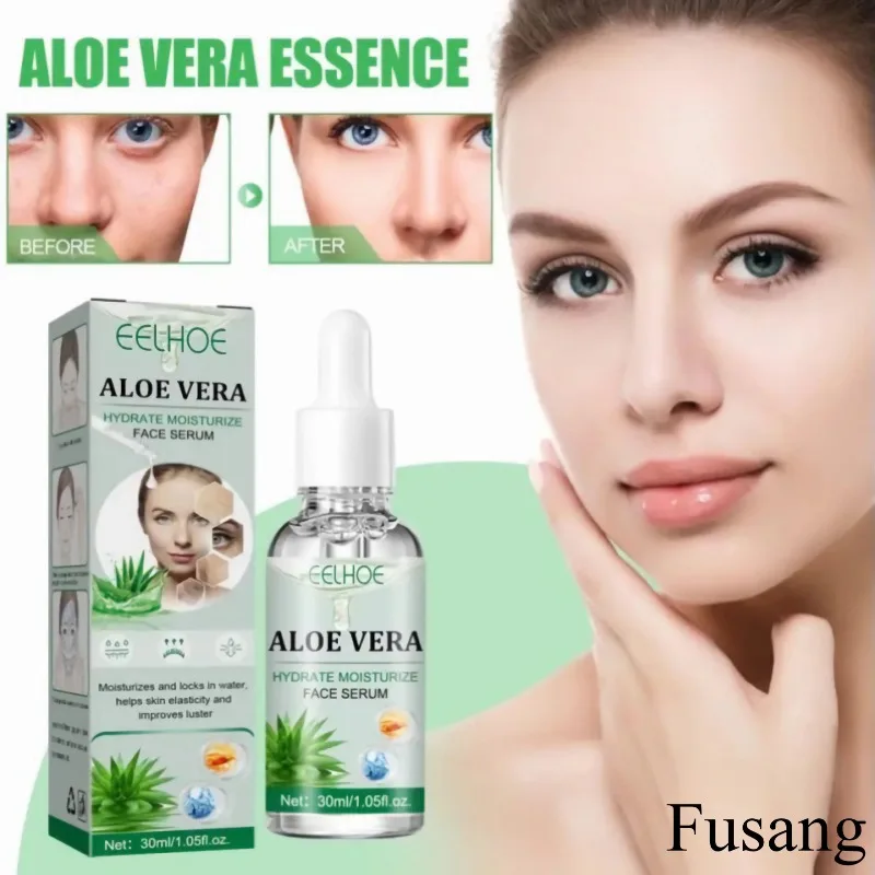 Collagen Fade Fine Lines Serum Aloe Vera Anti Aging Essence Whitening Firming Skin Wrinkles Cream Women Face Anti-wrinkle Serum 25ml high moisturizing whitening moisturizing repair mask rose green tea aloe vera plant essence sheet mask