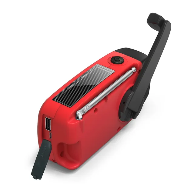 Emergency Solar Hand Crank Radio – FM/AM/NOAA with Power Bank & SOS Flashlight 5