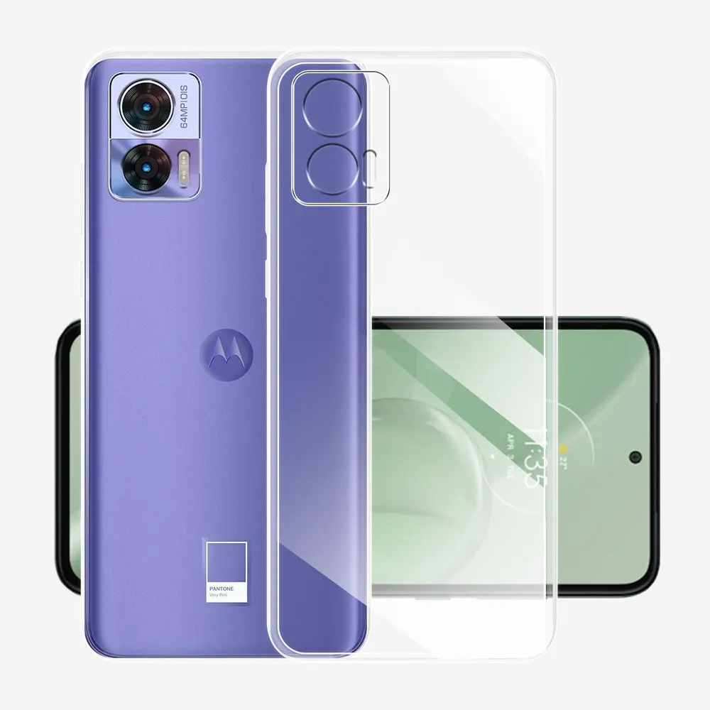 Clear Silicone Soft TPU Cover for Motorola Edge 30 Neo - Transparent Protective Case