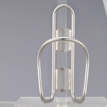 Raw Polished Titanium Tube Ultra Light Water Bottle Cage With Free M5 Ti Bolts bike bottle holder 2