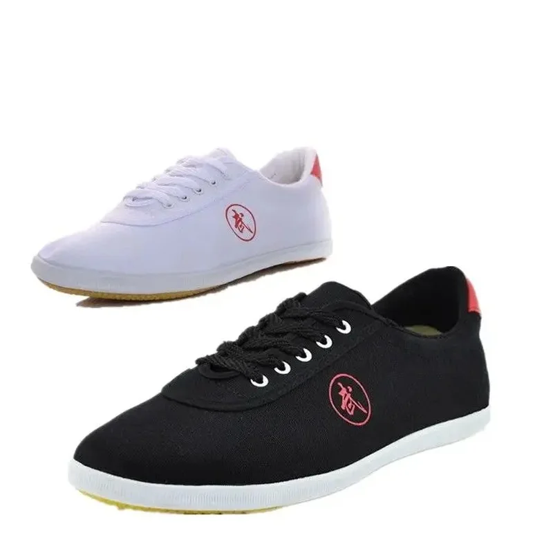 Martial Arts Shoes White Unisex Adult Exercise Chinese Traditional Tai Chi Kung Fu Team Performance Match Men Women