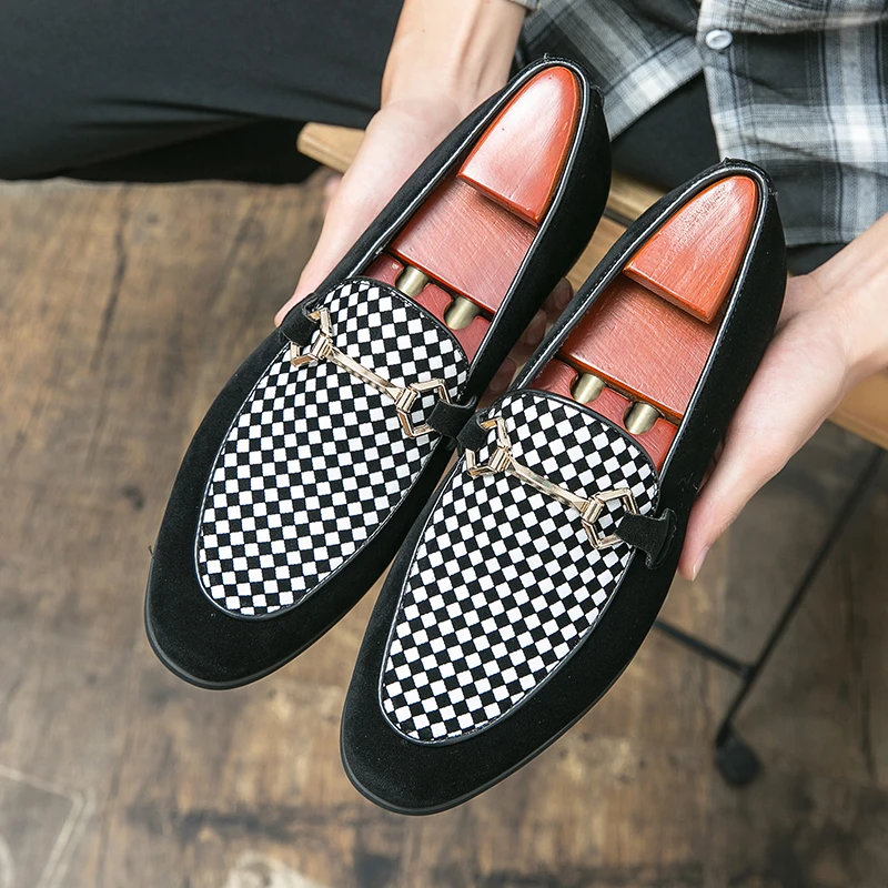 

Men Casual Shoes Fashion Business Dress Soft Moccasins Loafers High-Quality Men Leather Wedding Shoes Gommino Zapatos Chaussure