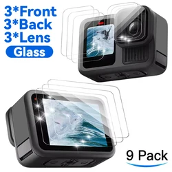 Ultra Clear Tempered Glass Screen Protector for GoPro Hero Black Series Accessories (9PCS - SET)