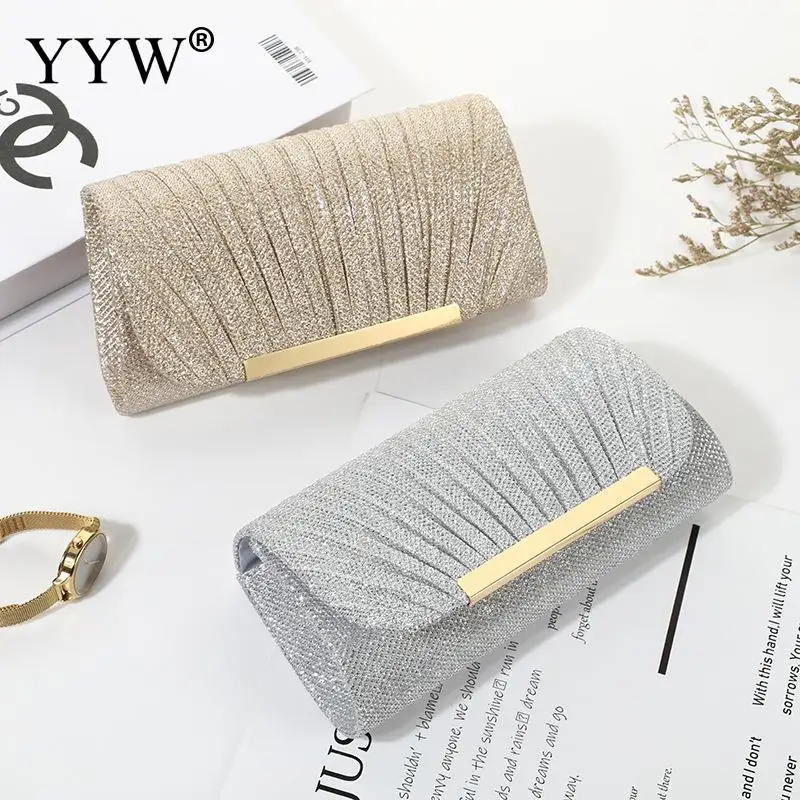 Fashion Women Evening Bag Brand Party Banquet Glitter Bag For Ladies Wedding Clutches Handbag Shoulder Bag Chain Bolsas Mujer