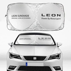 Premium Car Windshield Sunshade Protector Cover - Auto Front Window Visor Accessory (For Seat Leon)