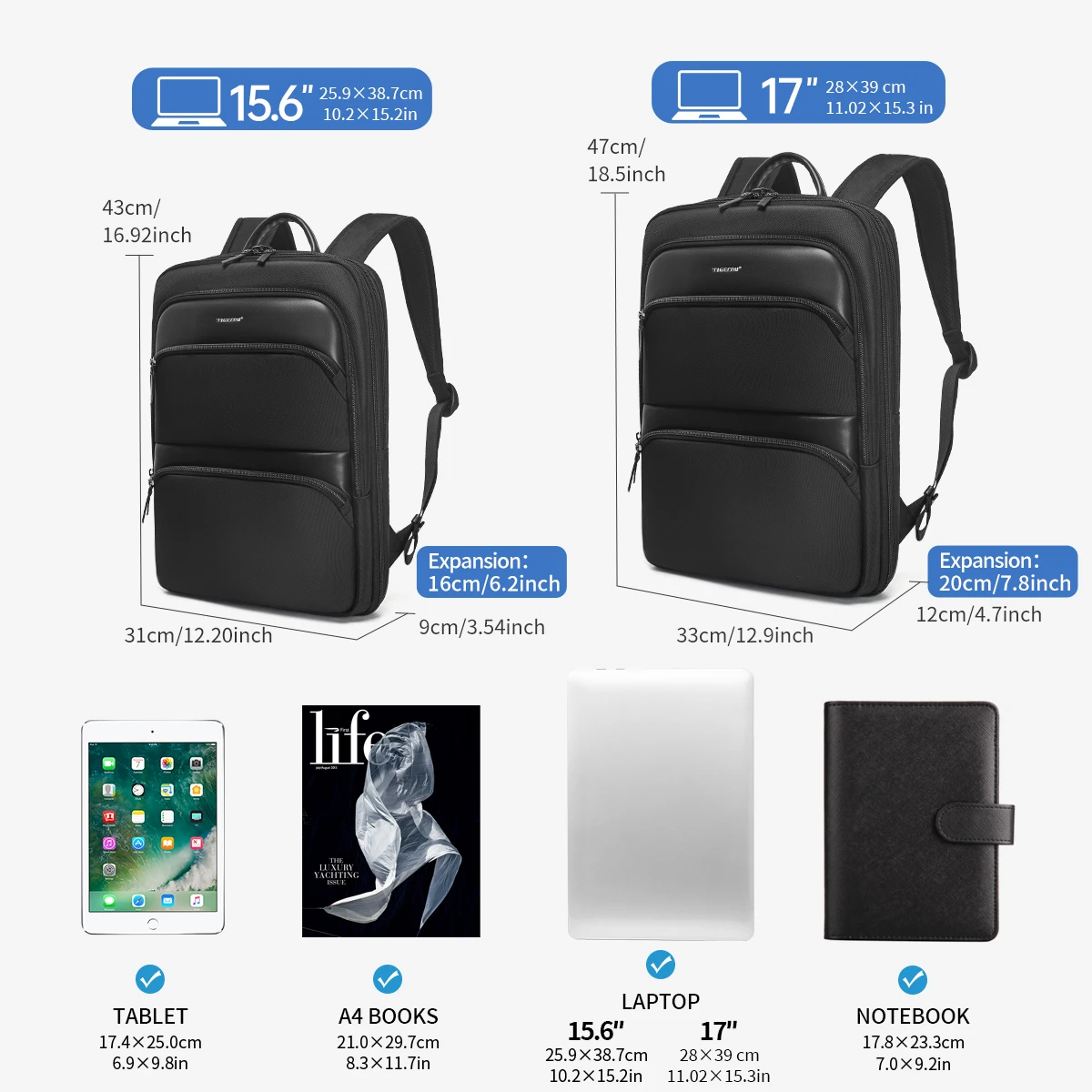 Lifetime Warranty Expandable Backpack Men Thin Bag For Men Travel Back Pack Waterproof Male 15.6inch Laptop Backpack Bag Mochila 4