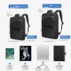Lifetime Warranty Expandable Backpack Men Thin Bag For Men Travel Back Pack Waterproof Male 15.6inch Laptop Backpack Bag Mochila 4
