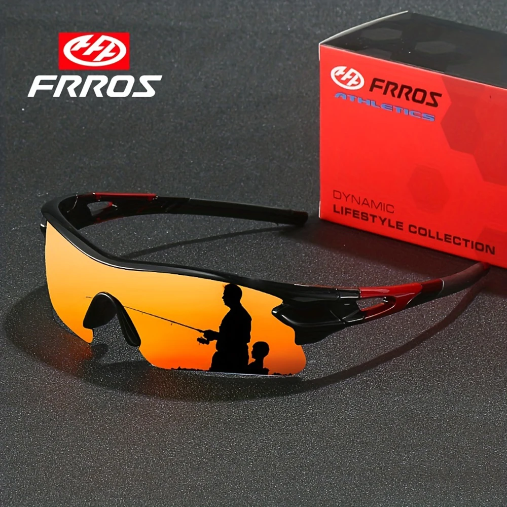 FRROS Polarisierte UV400-Schutz-Sonnenbrille für Damen und Herren, 10 Farben, Modell 9509