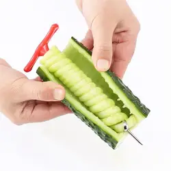 Vegetables Spiral Knife Potato Carrot Cucumber Salad Chopper Easy Spiral Screw Slicer Cutter Kitchen Gadgets Kitchen Tools