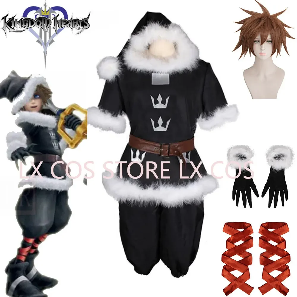 Kingdom Hearts Sora Cosplay Carnaval Costume Halloween Christmas Costume Party Hat Lolita Girls Outfit Custom