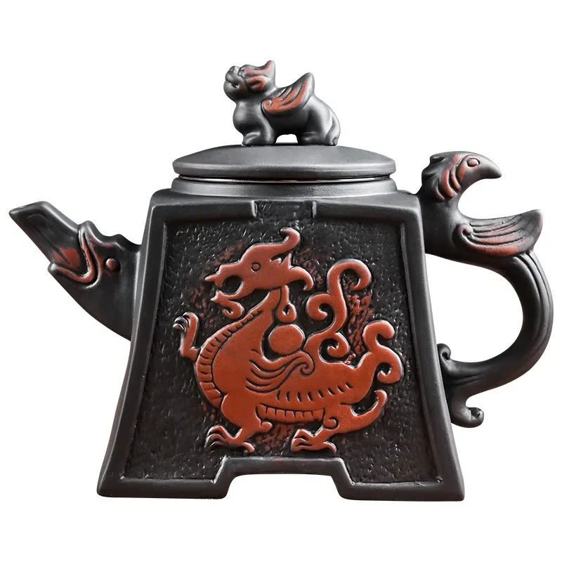 

Large Capacity Purple Sand Teapot, Handmade Ball Filter, Bubble Teapot, Ceramic Household Kungfu Decoration