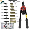 BT-606 Riveter Gun Tool Hand Riveter Interchangeable Mandrel Insert Threaded Nut Rivet Drilling Rivet Tool M3-M12 Spare Part 1