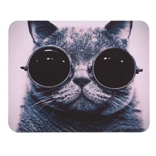 

Mouse Pad Cute Sunglasses Cat Non-slip Portable Desktop Laptop Mouse Pad With Printed Pattern British Blue Cat Laptop Mouse Pad