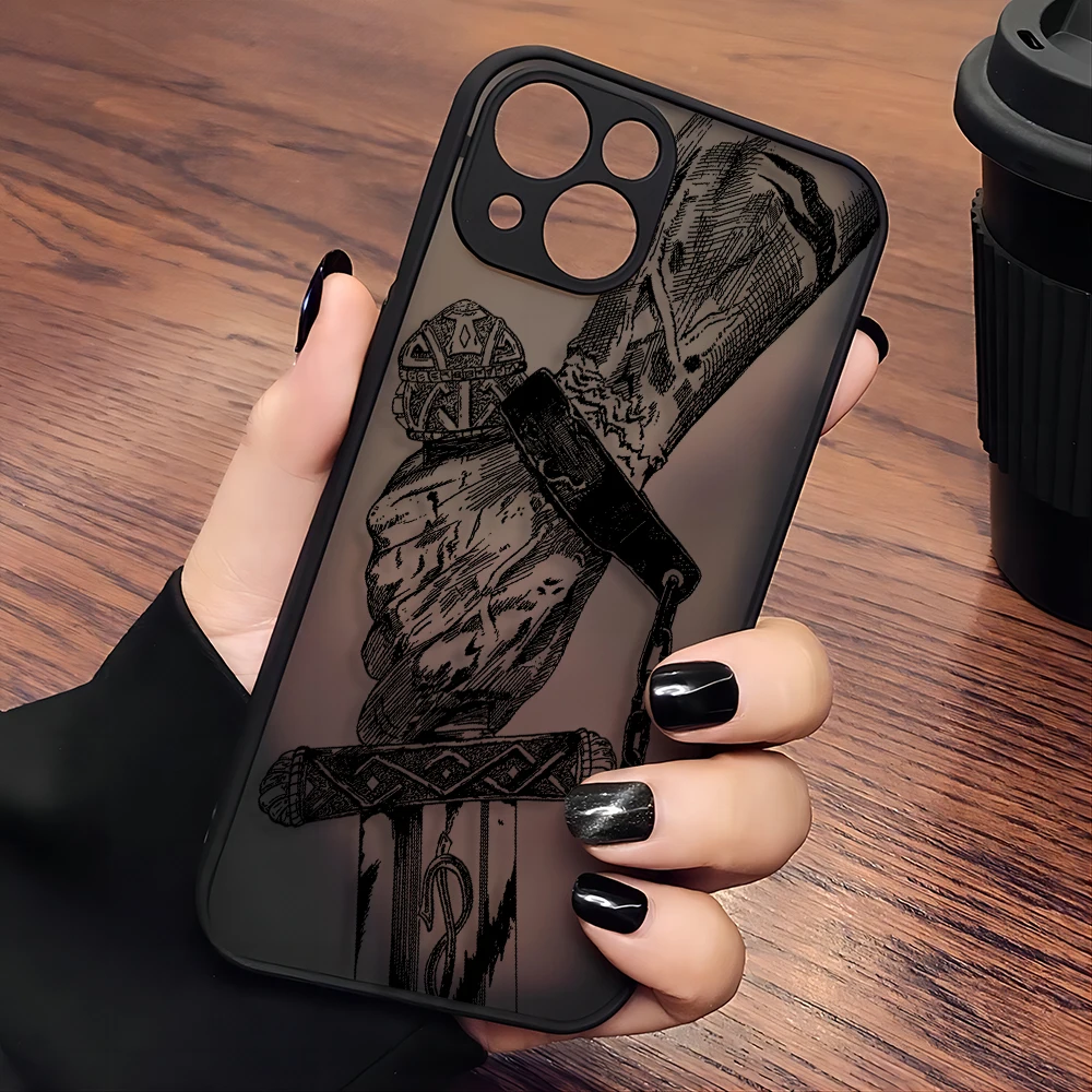 Vinland Saga Anime Black Matte Phone Case