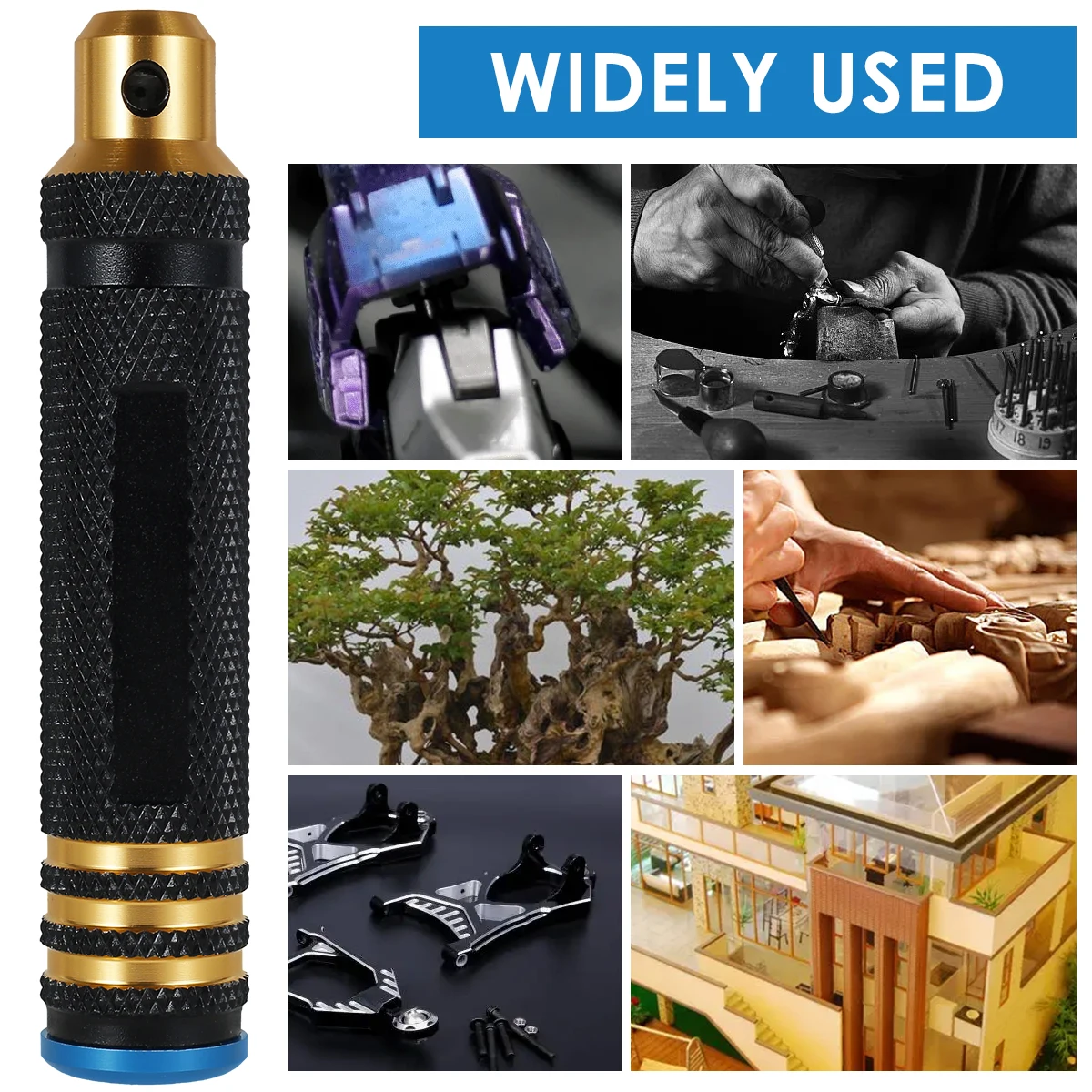 Model Chisel With Blades Gundam Resin Carved Scribe Line Hobby Cutting Tool Chisel 7 Blades Tools For RC Car / Drone Repairing