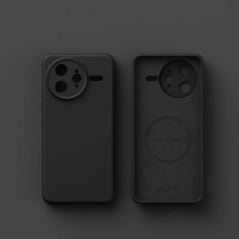 Liquid Silicone Shockproof Magnetic Wireless Charging Case - Solid Color Cover