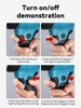 18V Heat Gun Shrink Wrapping Tool Hot Air Gun Air Dryer Soldering Thermal Blower with LED display, Tool only, No battery 4