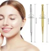 Facial Reflexology Massage Tool Retractable Acupuncture Pen Double Headed Spring Ear Care Tool Point Probe Pen Massager for Face 2
