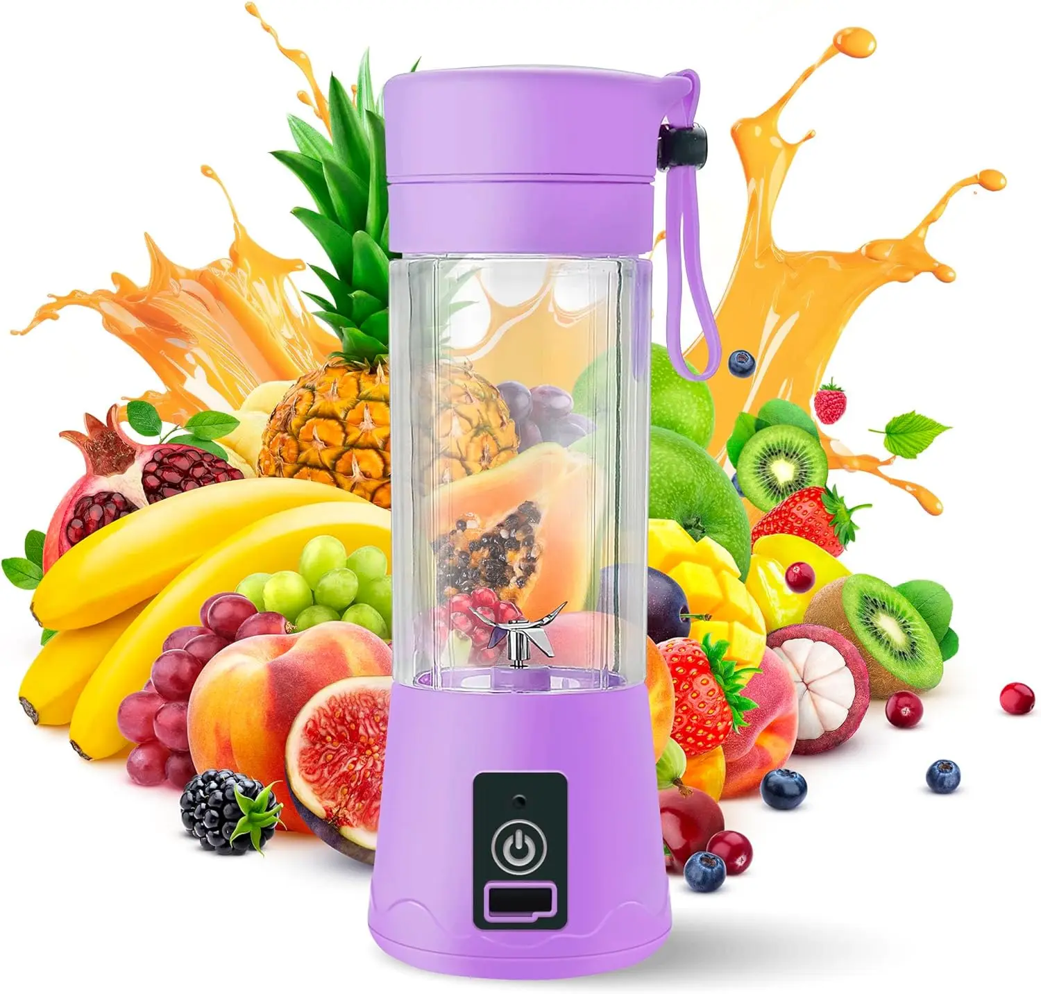 Compact USB Rechargeable Electric Juicer and Smoothie Maker