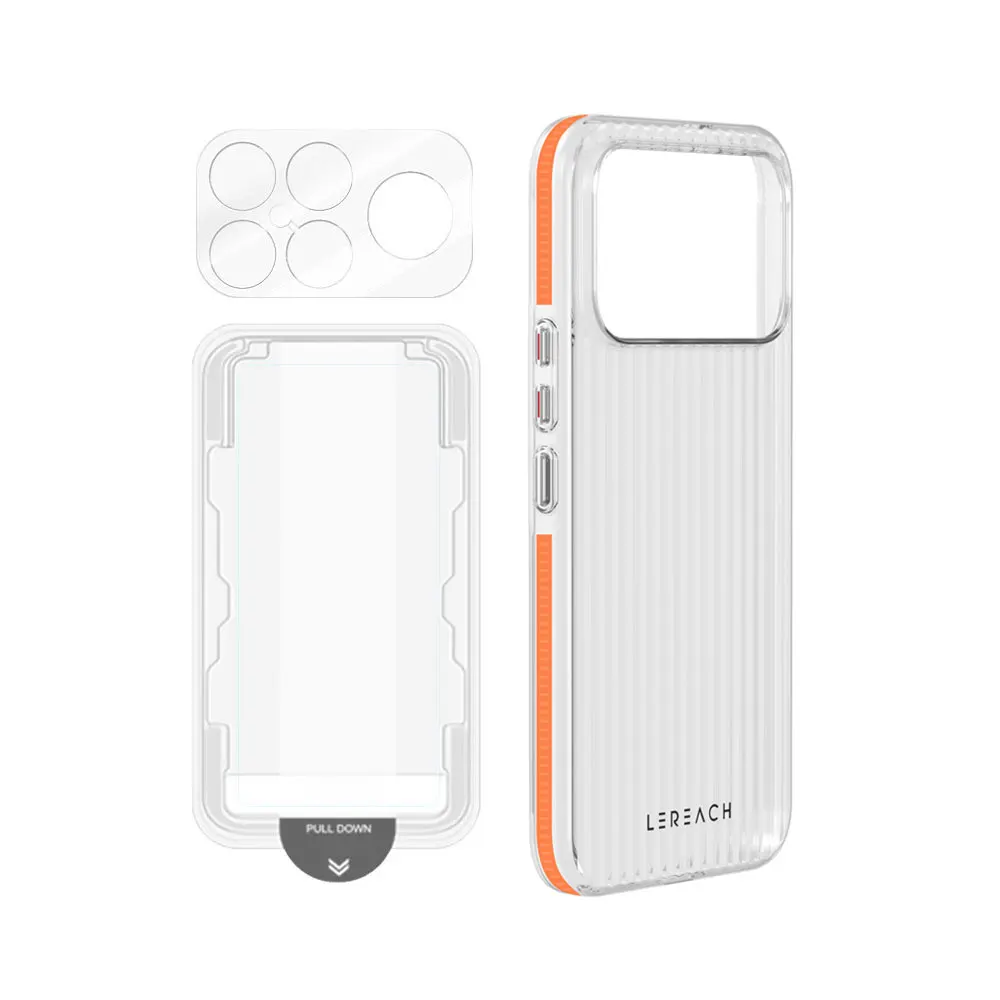LeReach ICICLE Transparent Protective Case - Durable PC Hard Cover