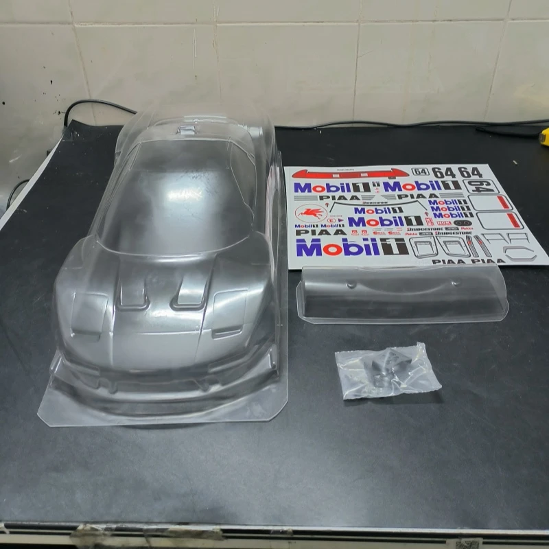 

TC085 1/10 Honda NSX Clear Lexan Body shell W/Rear spoiler, On Road car, RC Drift Chassis, Tamiya tt01 tt02