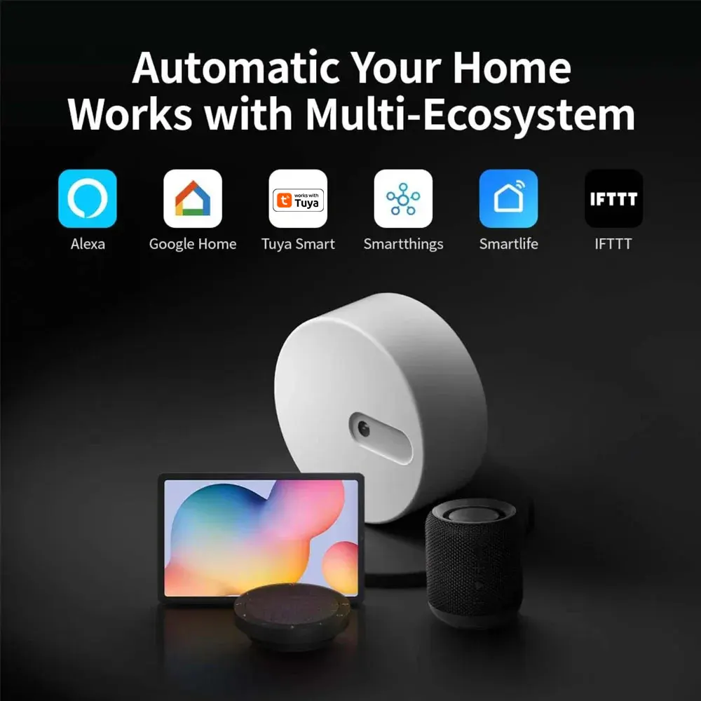 Zigbee Human Presence Sensor Built-in Light Sensor Home Security Detector Radar