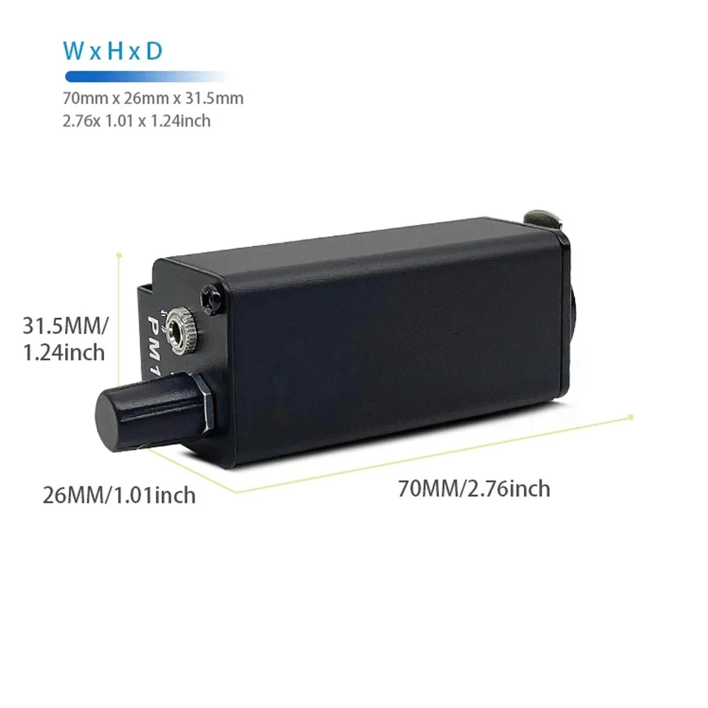 미니 헤드폰 앰프 XLR to 3.5MM 오디오 인터페이스 앰프 컨버터 클립 마운트 휴대용 헤드폰 앰프 컨버터