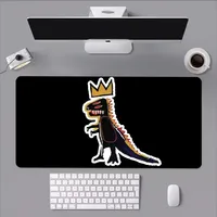 Art J-Jean-Michel B-Basquiat Mouse Pad Computer Laptop Gaming Office Wrist Guard Non Slip Keyboard Pad 1