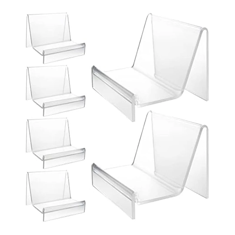 

6 Pack Purse Display Stand Acrylic Purse Jewelry Stand For Jewelry CD Organizer A
