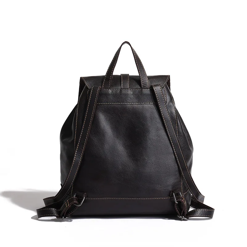 New Women Leather Backpack Retro Luxury Brand Bags