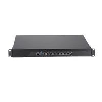 HUNSN Firewall,VPN,19 Inch 1U Rackmount Network Appliance,Intel core i3/i5/i7,RS44,Mikrotik,pFsense,OPNsense,8x2.5Gbe 226-V LAN 1