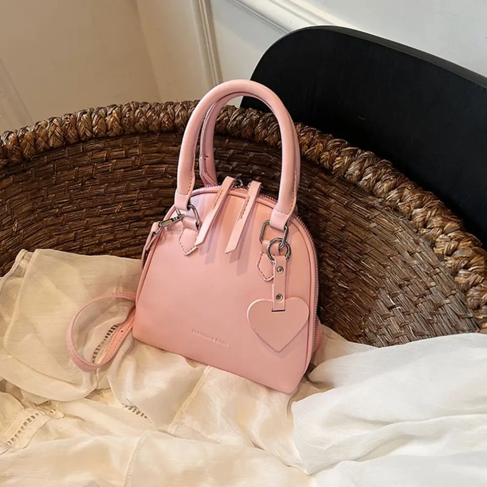 

High-capacity Mini Shell Crossbody Bag Minimalist Solid Color Pu Leather One Shoulder Crossbody Bag Underarm Bag Girl