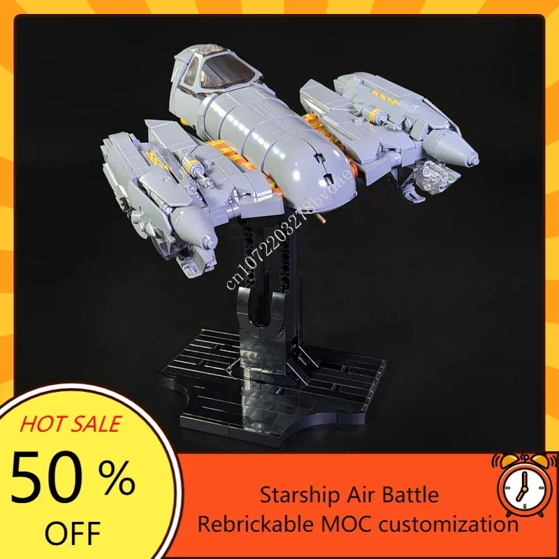 

1021 шт., строительные блоки MOC Space Battle Belbullab-22 starfighter с кронштейном