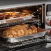Wolf Gourmet Elite Digital Convection Toaster Oven with Temperature Probe, Stainless Steel and Red Knobs 5