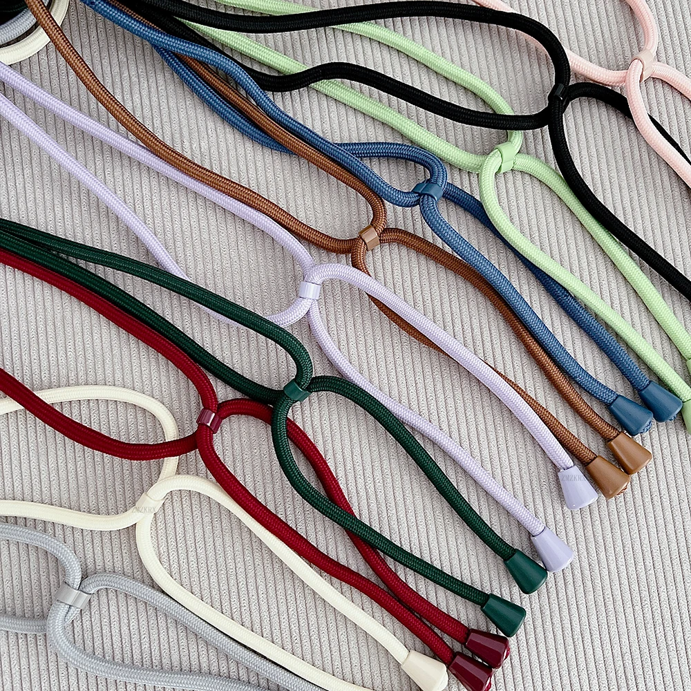 Crossbody Lanyard Liquid Silicone Soft Case with Necklace Strap