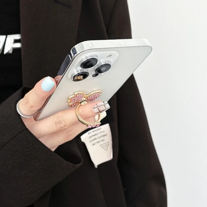 Elegant Diamond Butterfly 360° Rotating Phone Holder and Desktop Stand