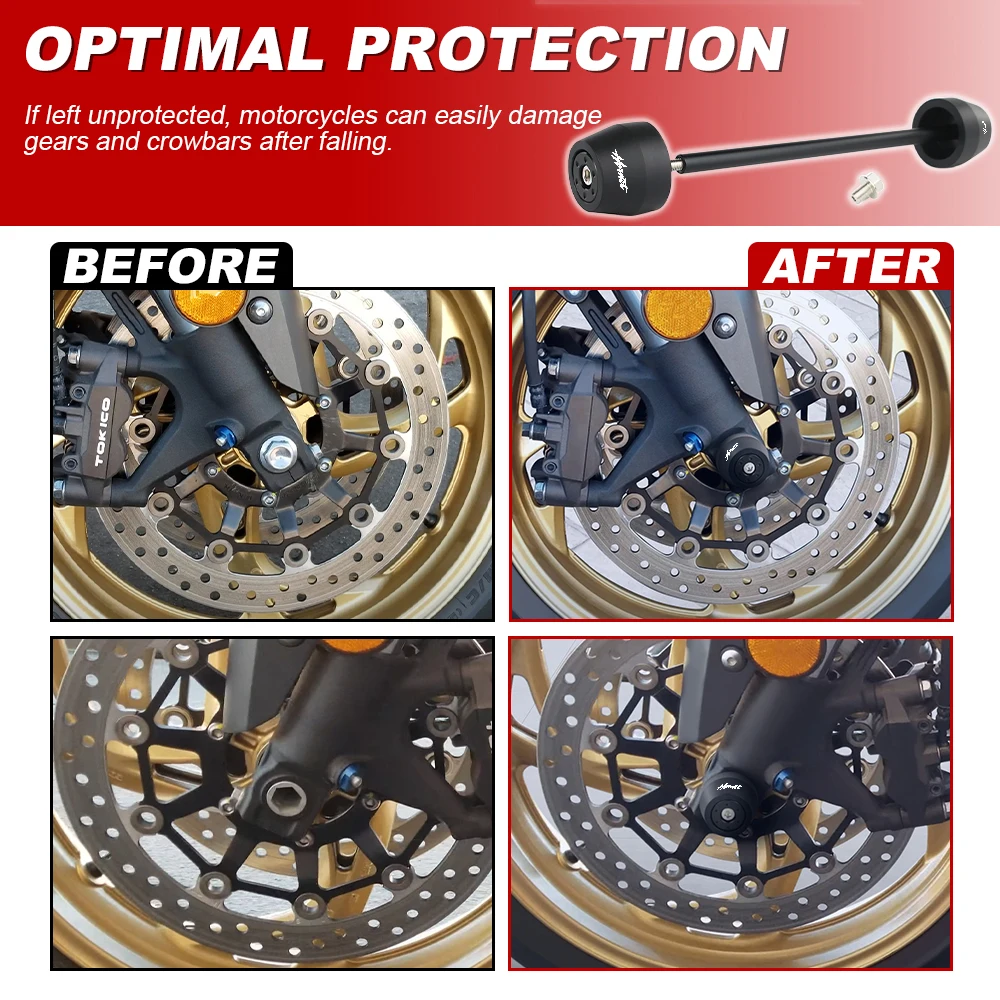 CB1000R CB 600 F 호넷 2007-2010 CB 1000R 용 오토바이 프론트 액슬 휠 슬라이더 포크 충돌 방지 패드 프레임 슬라이더