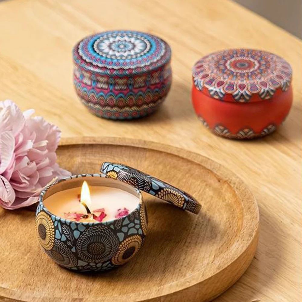 Aromatherapy Blue Wind Chimes Scented Candle with Sustainable Tin Lid