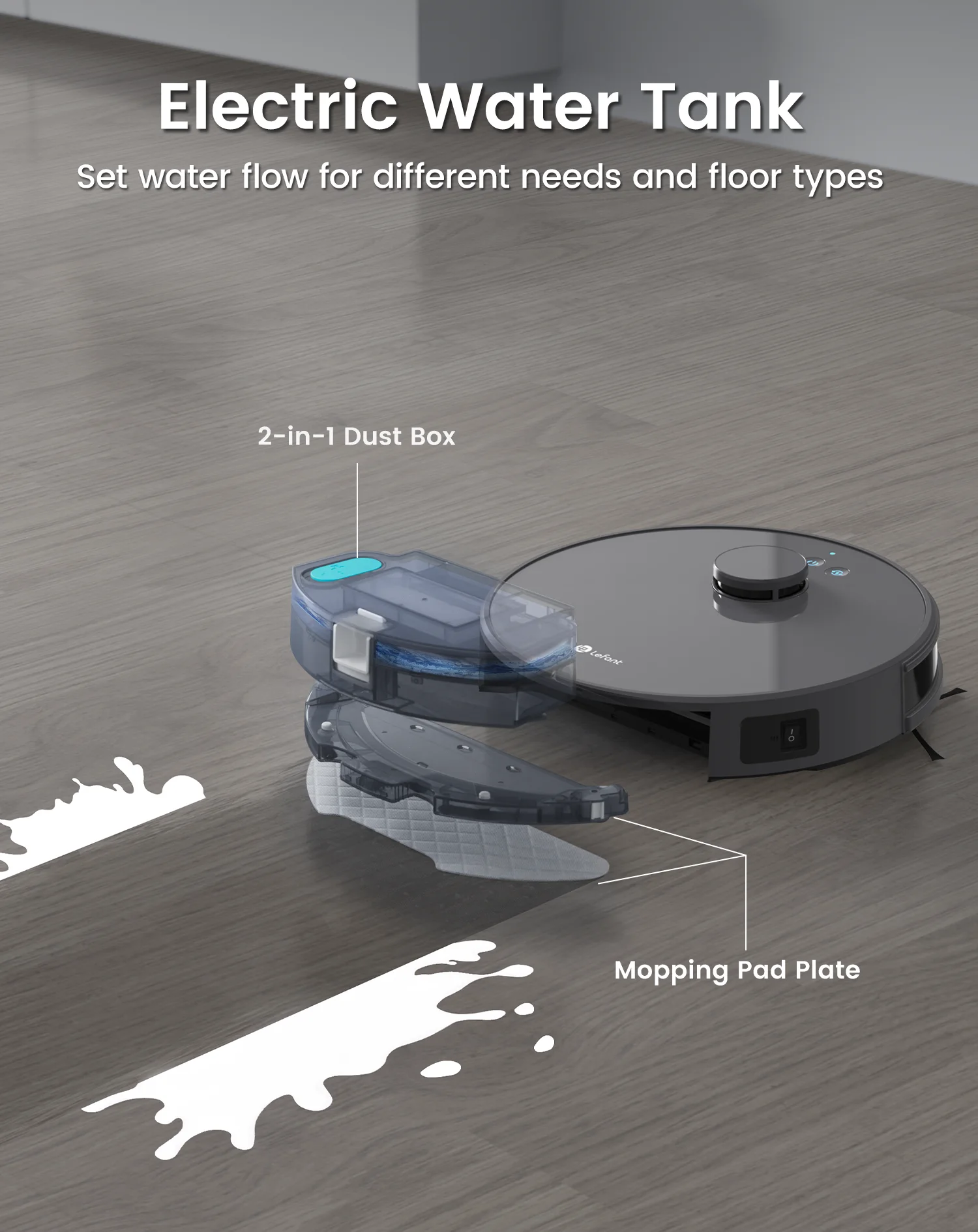 Kit Ricambio Per Aspirapolvere Robot Lefan M1 M2 Pro – 5 Filtri, 4 Spazzole Laterali E 1 Spazzola Per La Pulizia