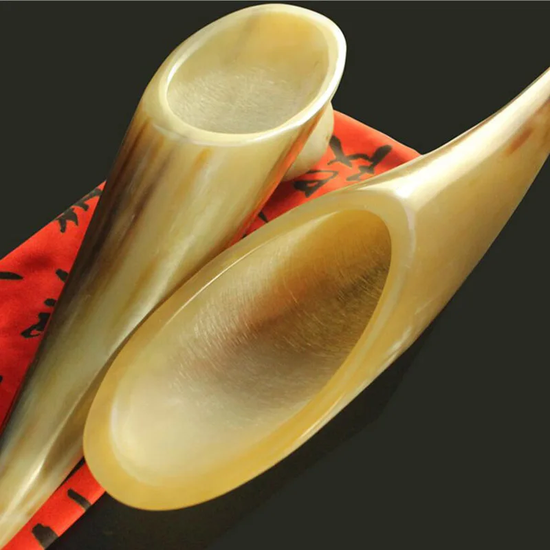 HANRIVER General multifunctional massagers portable natural horn scrapping tube plate horn massage general neck muscle pull rod