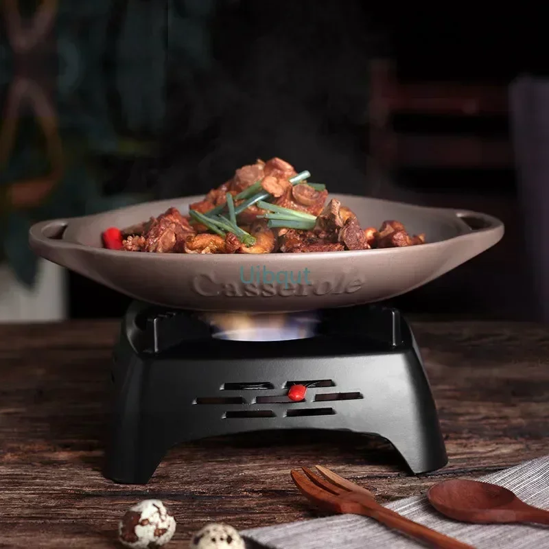 Frying Pan Household Dry Pot Alcohol Furnace High Temperature Resistant Ceramic Disc Commercial Sandpot