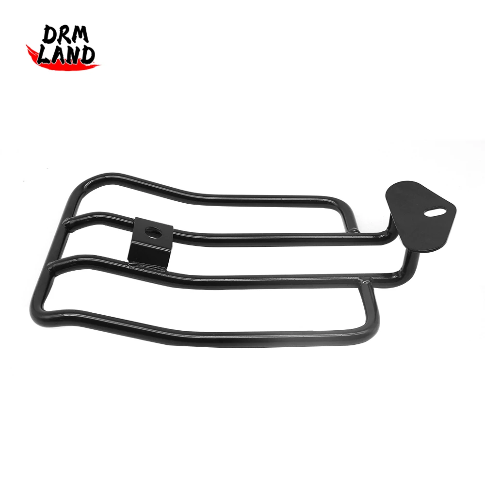 Motorcycle Accessories Rear Solo Seat Luggage Rack Support Shelf Gloss Black For Harley Sportster Iron XL 883 1200 2004-2021