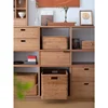 Hand-Woven Rattan Laundry Basket with Cover Large Clothing Sundry Books Primary Color Storage Basket Home Supplies 5