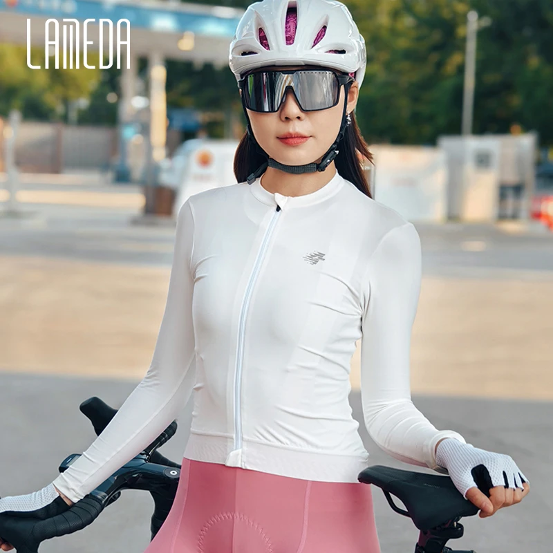 Cycling Jersey Women Long-sleeved UV-proof Spring Summer Road Bike Biking Top Shirts Femal Slim Fit MTB